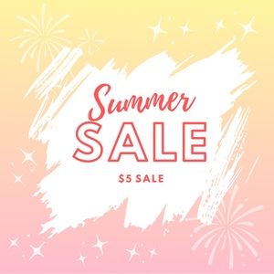 End of Summer Sale - $5 Sale
